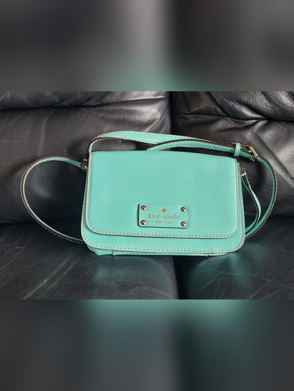 Authentic Light Blue Kate Spade Wellesley Flynn Crossbody Bag - Picture 11 of 13